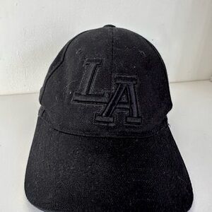 Black LA Baseball Cap